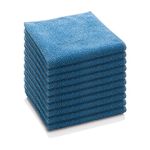 E-Cloth General Purpose Microfibre Cloth, Multipurpose Cleaning Cloth for Household Surfaces, Washable and Reusable, 100 Wash Promise, Blue, 10 Pack