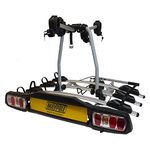 Maypole 4 Bike Total 60 kg Towball Mounted Bike Carrier Tilting System and Rapid Lock Quick Release Handle