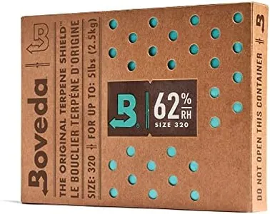 Boveda 62% Two-Way Humidity Control Pack For Storing 5 lb – Size 320 – Single – Moisture Absorber for Storage Containers – Humidifier Pack – Individually Wrapped Hydration Packet