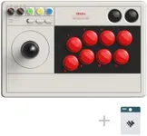 8Bitdo Arcade Stick for Switch & Windows, Arcade Fight Stick Support Wireless Bluetooth, 2.4G Receiver and Wired Connection