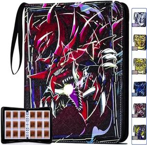KaylyPro Trading Card Binder for Yugioh Card 990 pockets Capacity, 9 Pocket Card Holder Compatible with Yu-Gi-Oh Cards and Other Standard Size Cards.