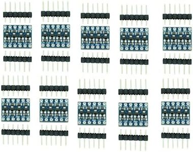 DIGISHUO 10pcs 4 Channels IIC I2C Logic Level Converter Bi-Directional 3.3V-5V Shifter Module for Arduino (Pack of 10)