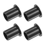 Kozelo 4pcs Nylon Flanged Sleeve Bearings [13mm Bore x 16.1mm OD x 22.1mm Length] Nylon Plastic Bushings for Shaft, Black