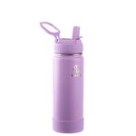 Takeya 885395512020 Actives Insulated Stainless Steel Bottle, Straw Lid Lilac 18oz