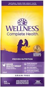 Wellness Natural Pet Food Complete Health Grain-Free Indoor Healthy Weight Chicken & turkey meal Recipe Dry Cat Food, 5.5 Pound Bag