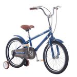 BSTSEL Blue & Pink Kids Bike, 12" Boys Children Bicycle With Basket, Silent Stabilizers And Double Brakes Ages 2-4 Years Old Children Bike Gift Blue