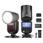 NEEWER Z1-N TTL Round Head Flash Speedlite for Nikon DSLR Cameras, 76Ws 2.4G 1/8000s HSS Speedlight, 10 Levels LED Modeling Lamp, 2600mAh Lithium Battery, 480 Full Power Shots, Recycle in 1.5s Flash