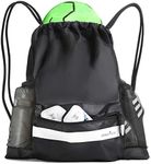 Athletico Drawstring Soccer Bag - Soccer Backpack for Boys or Girls Can Also Carry Basketball or Volleyball, Black