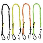 BearTOOLS Screw Lock Safety Lanyard, Multicolour | Max Load 8kg or 17.6lbs, Shock Absorbing | Tool Tether For Working At Height | Suitable for Construction, Scaffolding Work (4-pack)