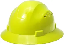 Noa Store HDPE Lime Full Brim Hard Hat with Fas-trac Suspension