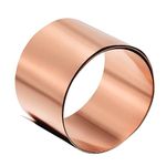 sourcing map Copper Sheet Roll, Metal Foil Plate 1000mm x 50mm x 0.1mm