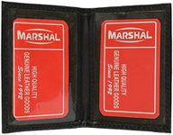 New Simple Leather Dual I.D. Holder Black 1515 by Marshal