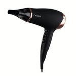 Carmen C80022COP Noir Hair Dryer with Concentrator Nozzle, 2200 W, Black and Copper