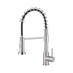 Ibergrif Spring Kitchen Sink Taps Mixer with Pull Out Spray, 360° Swivel, 2 Spray Modes High Arc Single Handle Lever, M22143A