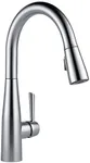 Delta Faucet 9113-AR-DST Essa Single Handle Pull-Down Kitchen Faucet with Magnetic Docking, Arctic Stainless