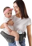 Lightning Tide Baby Hip Carrier, LT Baby Carrier with Adjustable Waistband & Breathable Mesh, Ergonomic Carrier with Non-Slip Hip Seat Surface for Newborns & Toddlers