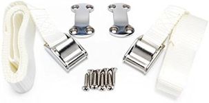 Kuuma 51960 Cooler Tie Down Strap Kit - Inlcudes Straps, Mounting Bracket, and Screws - Great for RVs, Boats, and Truck Beds