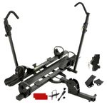 STUDTREX TRAILV2 Plus 2-Ebike Hitch Bike Rack with Ramp, Tilt, Fold, Anti-Theft Hitch, Wheel Locks, Max 200 lbs Capacity, Fits 2" Receiver, Electric Bike Rack for Car, SUV, RV, Truck
