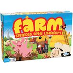 Outset Media Farm: Snakes and Ladders - No Reading Required, Preschool & Kids Board Game, Builds Children's Social & Developmental Skillls, Outset Media, Ages 3+, 2-6 Players