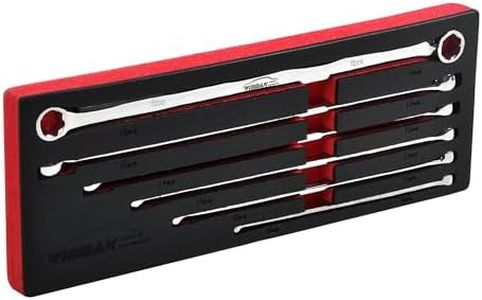 WINMAX TOOLS AUTOMOTIVE 6 PCS Bolt Extractor Offset Wrench Set, Box End Rounded Bolt Remover and Extractor Tool Set