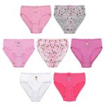 Girls Briefs 7 Pack Cotton Assorted Animal, Llama, Fairy, Ballerina, Multi Colours | Soft Mix | Comfortable, Breathable, Toddlers Kids Pants, Knickers, School , Everyday| 2-3, 3-4, 5-6, 7-8 Year Olds