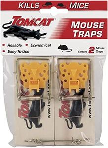 Tomcat Mouse Traps (Wooden), Inexpensive, Effective Way to Catch Mice in The Home, 2 Traps