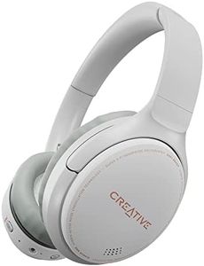 CREATIVE Zen Hybrid Wireless Over-Ear Headphones with Hybrid Active Noise Cancellation, Ambient Mode, Up to 27 Hours (ANC ON), Bluetooth 5.0, AAC, Built-in Microphone, White, EF1010