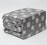 Flannel Sheets Queen Size, 4-Piece Queen Flannel Sheet Set (White Snow, Queen)