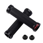 COZYCOOL Cycling Lock-on Anti-Slip Bicycle Handle Grips (Black)