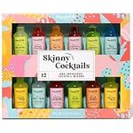 Thoughtfully Cocktails, Skinny Cocktail Mixer, Set of 12, Flavours Include Margarita, Moscow and More (Contains NO Alcohol)