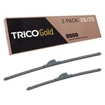 TRICO Gold Wiper Blade 26 & 20 inch Fits Select Dodge, Toyota, Ford, Chrysler, BMW, Volvo, Acura, Lincoln, Land Rover, Audi, Kia, Jeep, Model Years (18-2620)