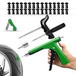 GRAND PITSTOP 36 Pcs Tubeless Tire Gun Puncture Repair Kit with Mushroom Plug for Tyre Punctures and Flats on Cars, Motorcycles, ATV, Trucks & Tractors (30 Mushroom Plugs)