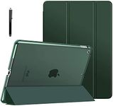 ProElite Smart Flip Case Cover for Apple iPad 10.2" 9th Gen (2021) / 8th Gen / 7th Gen with Stylus Pen, Dark Green