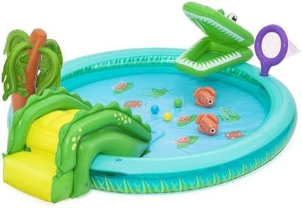 Bestway - Aire de Jeux et Piscine Gonflable pour Enfants Bestway Crocodile Cove - 224 cm x 181 cm x 72 cm - Multicolore