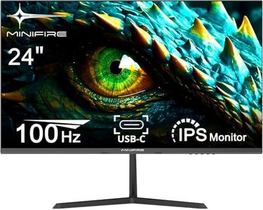 Minifire 24 Inch Monitor, USB Type-C Port, 100Hz,Eye-Care for Business and Office, Ultrathin Bezel, FHD 1080P Computer Monitor PC Screen, FlickerFree, Lowblue Mode, Anti Glare, HDMI Port(24X3AL)