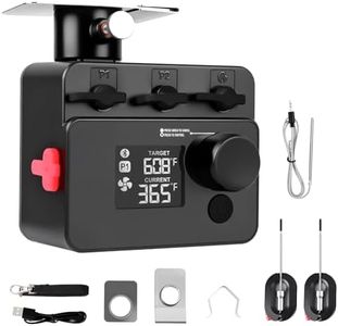 Bluetooth BBQ Temperature Controller, Automatic Smoker Fan with LCD Screen
