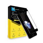 ascension Tempered Glass Screen Protector for Apple Iphone 6 (Black) with Edge to Edge Coverage and Easy Installation kit