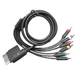 Jerilla Component AV Cable Compatible with Xbox 360 Console, HD Video Audio Cable 1080P RGB RCA Cord for HDTV/Monitor