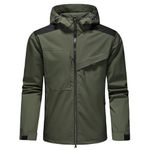 KUDORO Mens Waterproof Jackets Windproof Casual Lightweight Packable Jackets Outdoor Mountain Windbreaker Raincoats for Men with Hood