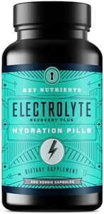 KEY NUTRIENTS Electrolyte Tablets, 200 Capsules, Salt Tablets for Dehydration, Fasting Electrolytes Tablets - Salt Pills with Electrolytes, No Sugar, Gluten Free Hydration Tablets Made in USA