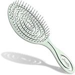 Ninabella Organic Detangle Hair Brush for Women, Men & Children - Does not Pull the Hair - Hair Straightening Brushes for Curly, Straight & Wet Hair - Unique Spiral Hairbrush