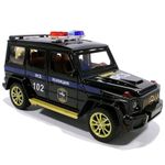 DEUSON ECOM 1:24 Scale G Wagon Jeep Police Toy Car Diecast Metal Police Car For Kids Die Cast Toy Car Sound Light Pull Back, Multicolor