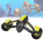 Underwater Drone Action Camera Compatible,RC ROV Underwater Robot with Claw 2-Speed for Fishing Recording Adults FluorescentYellow