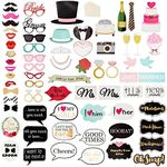 72 Pieces Wedding Photo Booth Props