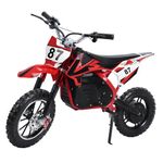 Kids Electric Dirt Bike for Kids Ages 8-14,36V 500W Electric Bike Load 220LBS, Front Disc Brakes Hydraulic Shock Absorption 10-Inch Rubber Tires & Ergonomic Faux Leather Seat, Stable Circuit System