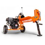 SuperHandy Log Splitter Gas Powered Portable 20 Ton Rapid Auto Return Ram System Bucher Gear Pump 7HP Engine Horizontal Full Beam Steel Wedge Firewood Splitting Forestry Harvesting