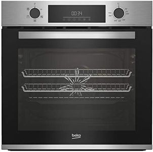 Beko AeroPerfect Fan Electric Single Oven with Steam Cleaning - Stainless Steel