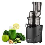 Kuvings REVO830 Black Luxury Cold Press Whole Slow Juicer (2023 New Launch), World's First Juicer with Patented Automatic-Cutting Auger to reduce juicing time, 12 Years Manufactuer Warranty, 240W