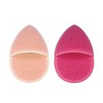 2 Pcs Face Cleaning Puff Exfoliating Sponge Reusable Facial Make Up Cleansing Pad for Facial Cleansing and Exfoliating