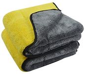 Autofy Multipurpose Microfiber 800 GSM Pack of 2-40cm x 40cm Cleaning Towel Microfibre Cloth Highly Absorbent Dust Towels for All Vehicles Bikes Cars Glass Kitchens - Multicolour